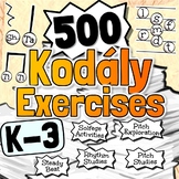 500 Kodály Singing Exercises | Year Long Singing Activitie