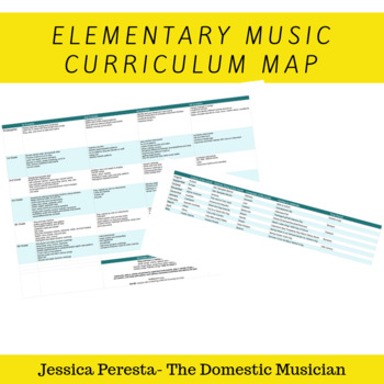 Preview of Elementary Music Curriculum Map