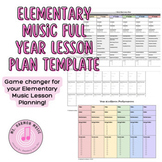 Elementary Music (Full Year!) Lesson Plan Template