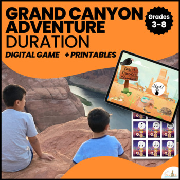 Preview of Elementary Music Game for Duration of Notes and Rests | Grand Canyon Adventure