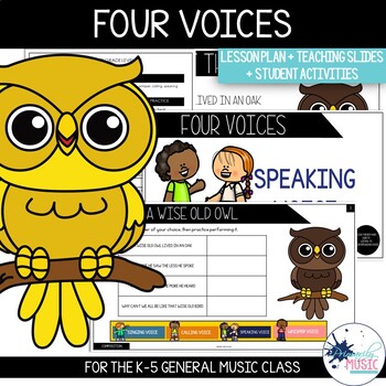 Preview of Elementary Music Lesson: Four Voices {A Wise Old Owl}