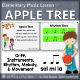 Elementary Music Lesson & Orff Arrangement Apple Tree {Eig