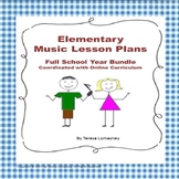 Elementary Music Lesson Plans Bundled