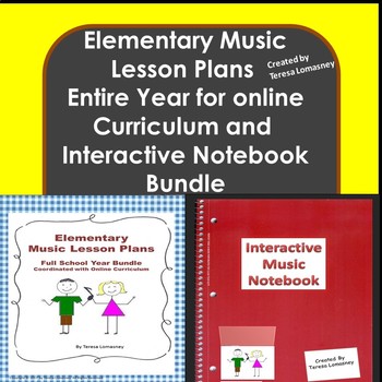Preview of Elementary Music Lesson Plans and Interactive Music Notebook {Bundled}