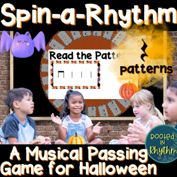 Preview of Elementary Music Passing Game for Halloween: Spin-a-Rhythm // Quarter Rest //