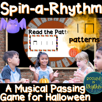 Preview of Elementary Music Passing Game for Halloween: Spin-a-Rhythm // Ta & Ti Ti //