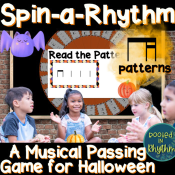 Preview of Elementary Music Passing Game for Halloween: Spin-a-Rhythm // Ti-Tika //