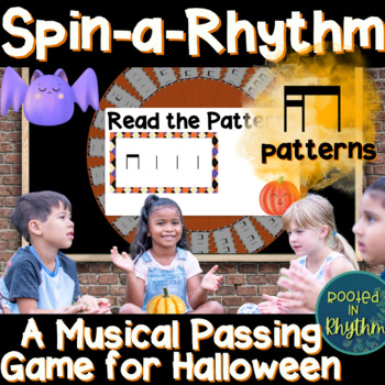 Preview of Elementary Music Passing Game for Halloween: Spin-a-Rhythm // Tika-Ti //