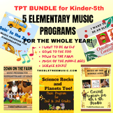 Elementary Music Programs Bundle for the WHOLE YEAR! Trebl