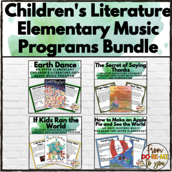 Preview of Elementary Orff Music Programs from Children's Literature Bundle