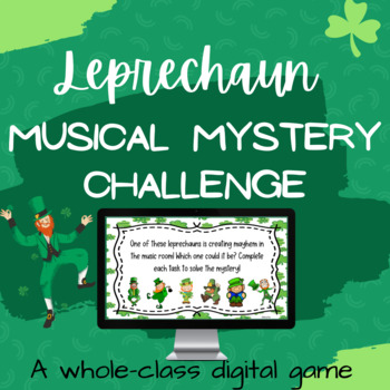 Preview of Elementary Music St. Patrick's Day Activity: Whole Class Digital Game