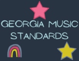 Elementary Music Standards - I can! - pastel rainbow