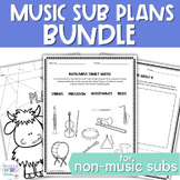 Elementary Music Sub Plan BUNDLE for Non-Music Subs