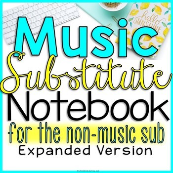 Preview of Elementary Music Sub Plans For Non Music Subs EXPANDED (The Original)
