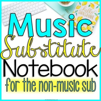 Preview of Elementary Music Sub Plans For The Non Music Substitute (The Original)