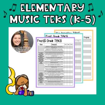 Preview of Elementary Music TEKS K-5 (Texas Essential Knowledge and Skills)