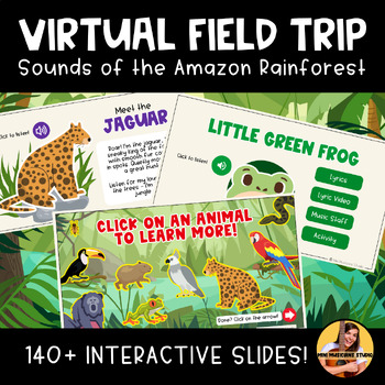 Preview of Elementary Music Virtual Field Trip - Amazon Rainforest