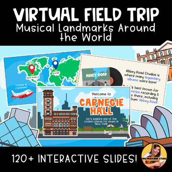 Preview of Elementary Music Virtual Field Trip - Musical Landmarks Around The World