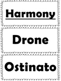 Elementary Music Word Wall-Harmony, Melody, and Form
