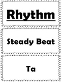 Elementary Music Word Wall-Rhythm and Music Reading