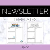 Elementary Newsletter Templates | All 12 Months