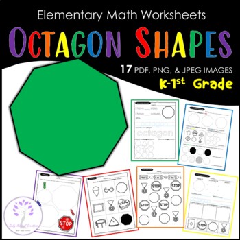 Preview of Elementary OCTAGON Shape Worksheets