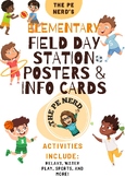 Elementary PE Field Day/Sports Day Station Posters and Ins