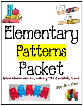 Preview of Elementary Patterns Packet (JAM-PACKED!)