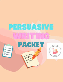 Preview of Elementary Persuasive Writing Packet - No prep!