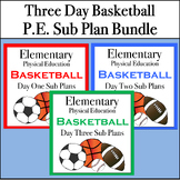 Elementary Physical Education Basketball Sub Plans (Bundle)