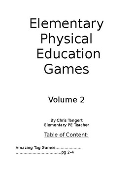 Preview of Elementary Physical Education Games: Volume 2