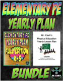 Elementary Physical Education Yearly Plan 1 and 6 Bundled 