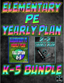 Elementary Physical Education Yearly Plan 5 and 8 Bundled 