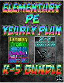 Elementary Physical Education Yearly Plan 7 and 8 Bundled 