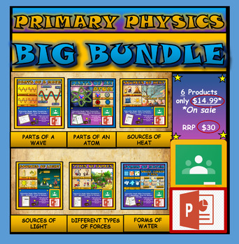 Preview of Elementary Physics Bundle: Google Slides Presentations + PPT's + Worksheets