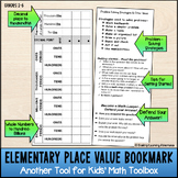 Elementary Place-Value Problem-Solving Math Bookmark