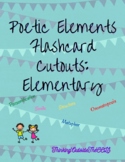 Elementary Poetic Elements Flashcard Cut-Outs