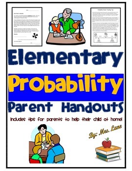Preview of Elementary Probability Parent Handouts (Help at Home)