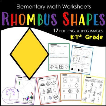 Preview of Elementary RHOMBUS Shape Worksheets