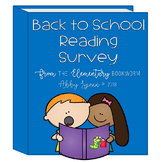 Back to School Student Reading Survey {FREEBIE}