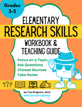 Preview of Elementary Research Skills Workbook and Teaching Guide | Research Templates