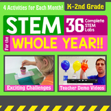 Elementary STEM Activity Challenges for the Whole Year! (K