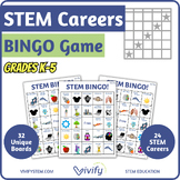 Elementary STEM Careers BINGO Game! (Intro to STEM Careers)