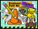 Elementary STEM Kids Clipart: Engineer Toolbox