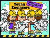 Elementary STEM Kids Clipart: Young Engineers
