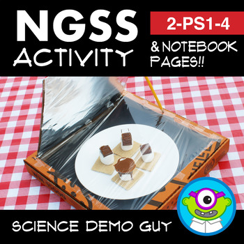Preview of Elementary STEM Pizza Oven Activity & Interactive Notebook Pages NGSS 2-PS1-4 