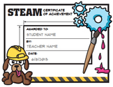 Elementary STEM / STEAM Award Certificates