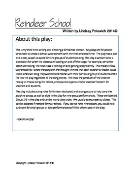 Preview of Elementary School Christmas Concert: Reindeer School