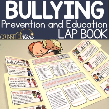 Preview of Bullying Lap Book: Bullying Prevention Activity for Elementary School Counseling