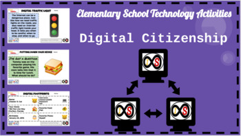 Preview of Elementary School (Grades K-5) ELA Digital Citizenship Bundle (PowerPoint)